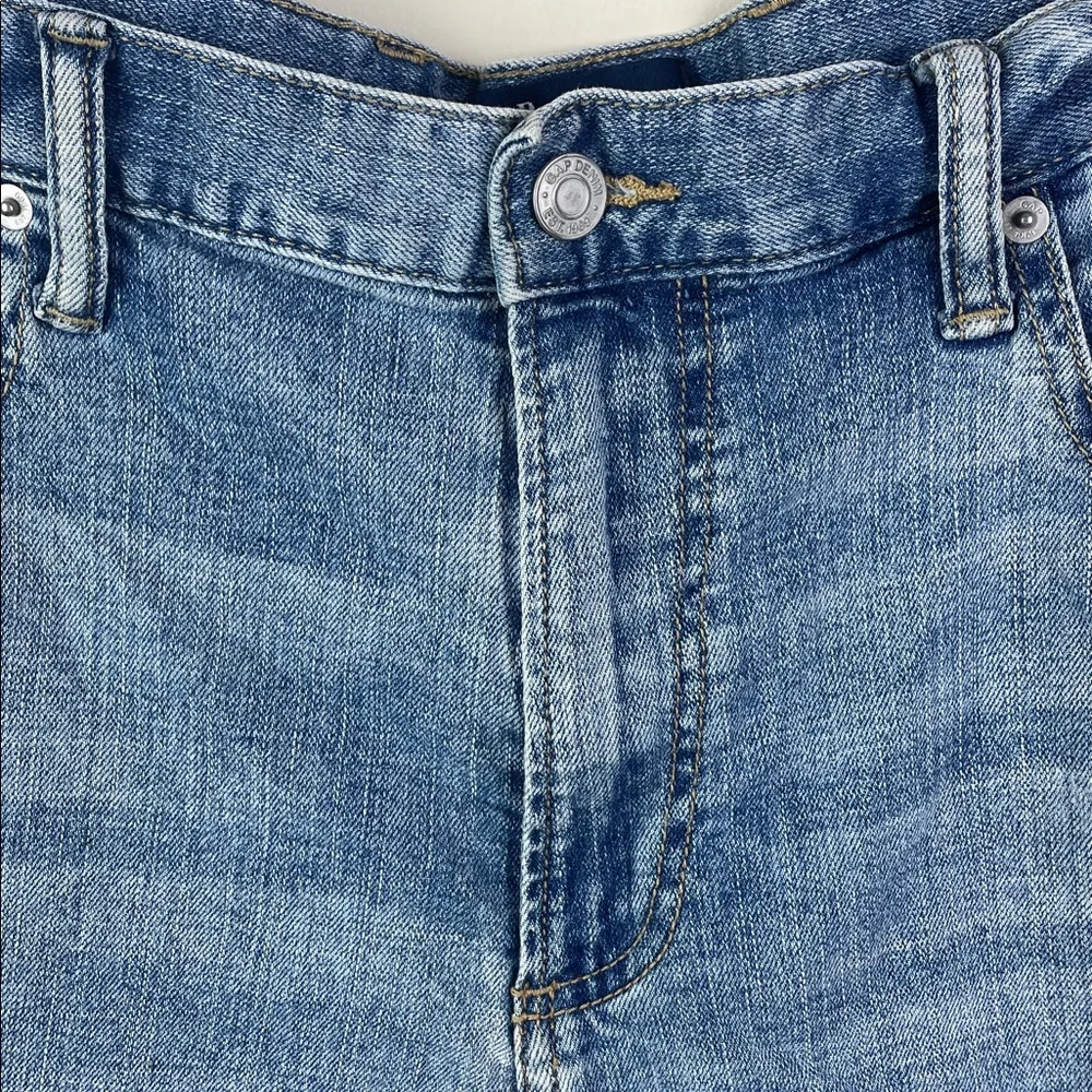 Gap Denim Slim Jeans Light Wash Distressed 38x32